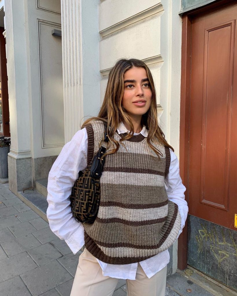 vesta din tricot tendinte toamna 2020